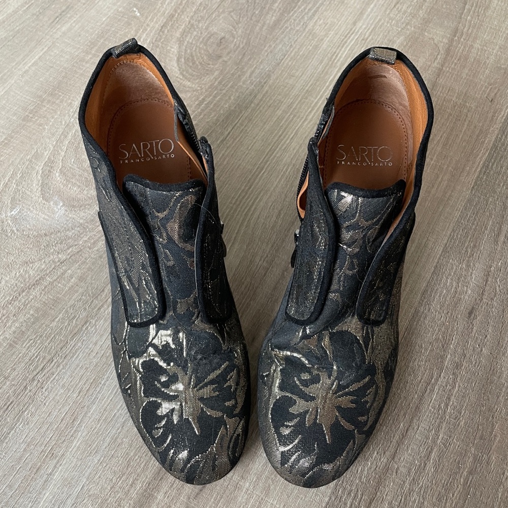 Sarto by Franco Sarto Alfie Brocade Ankle Boots - Picture 4 of 6